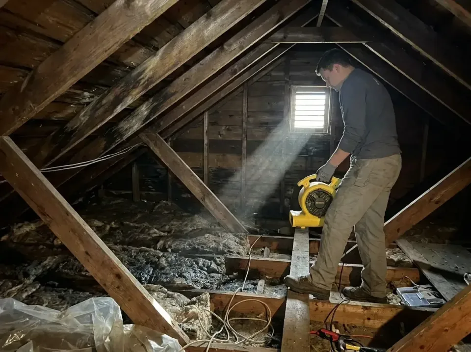 attic-water-damage-drying-proc-007 — frequently asked questions, Emergency Water Extraction & 24/7 Flood Response in Stuarts…